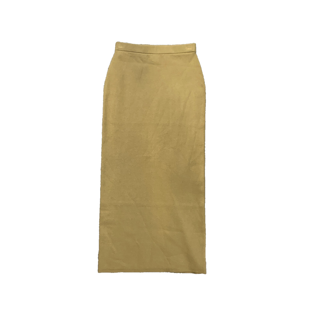 Open Edit Skirt Women XS Extra Small Muted Olive High Waisted Column Pencil Maxi